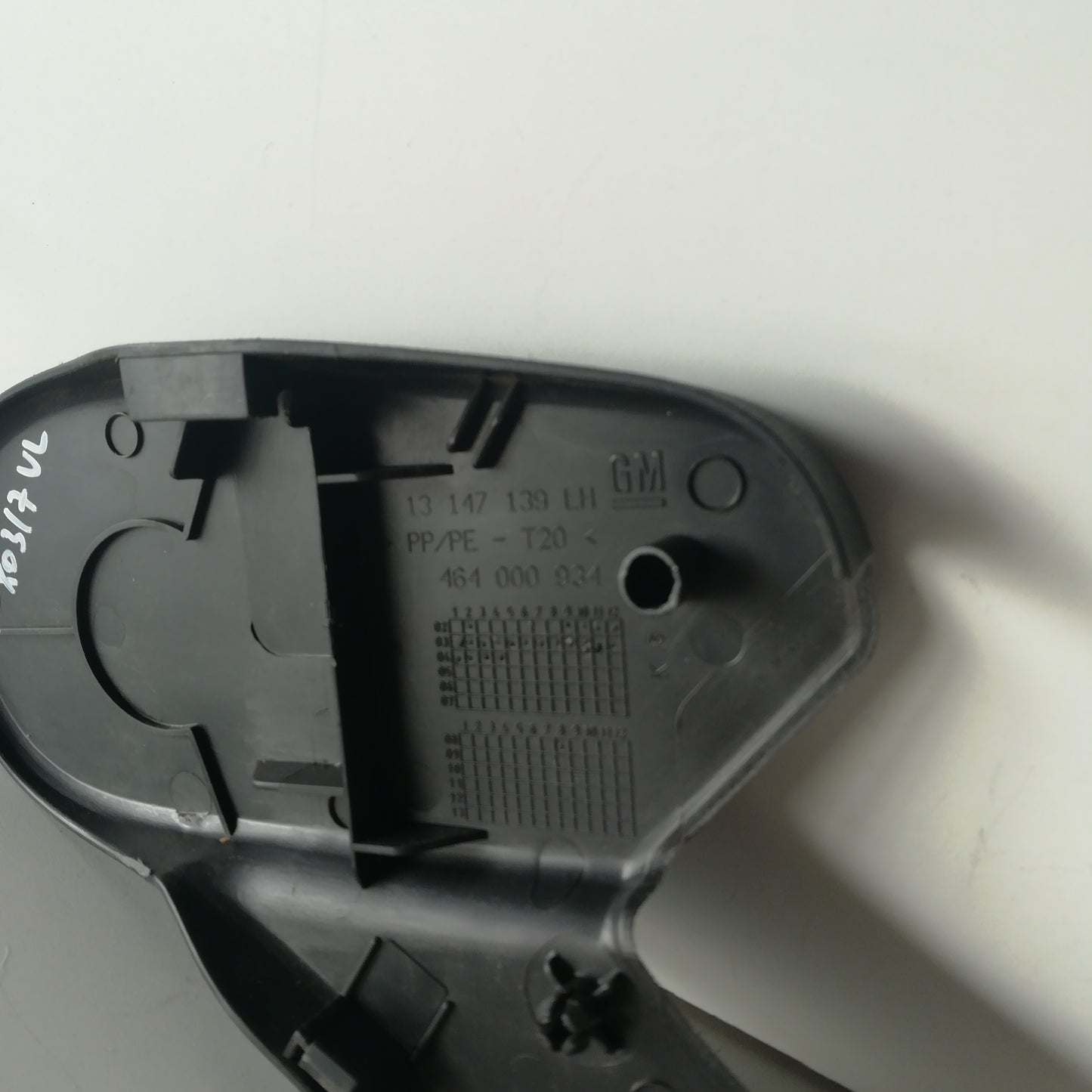 Abdeckungsverstellmechanismus im vorderen linken Sitz Opel Meriva A