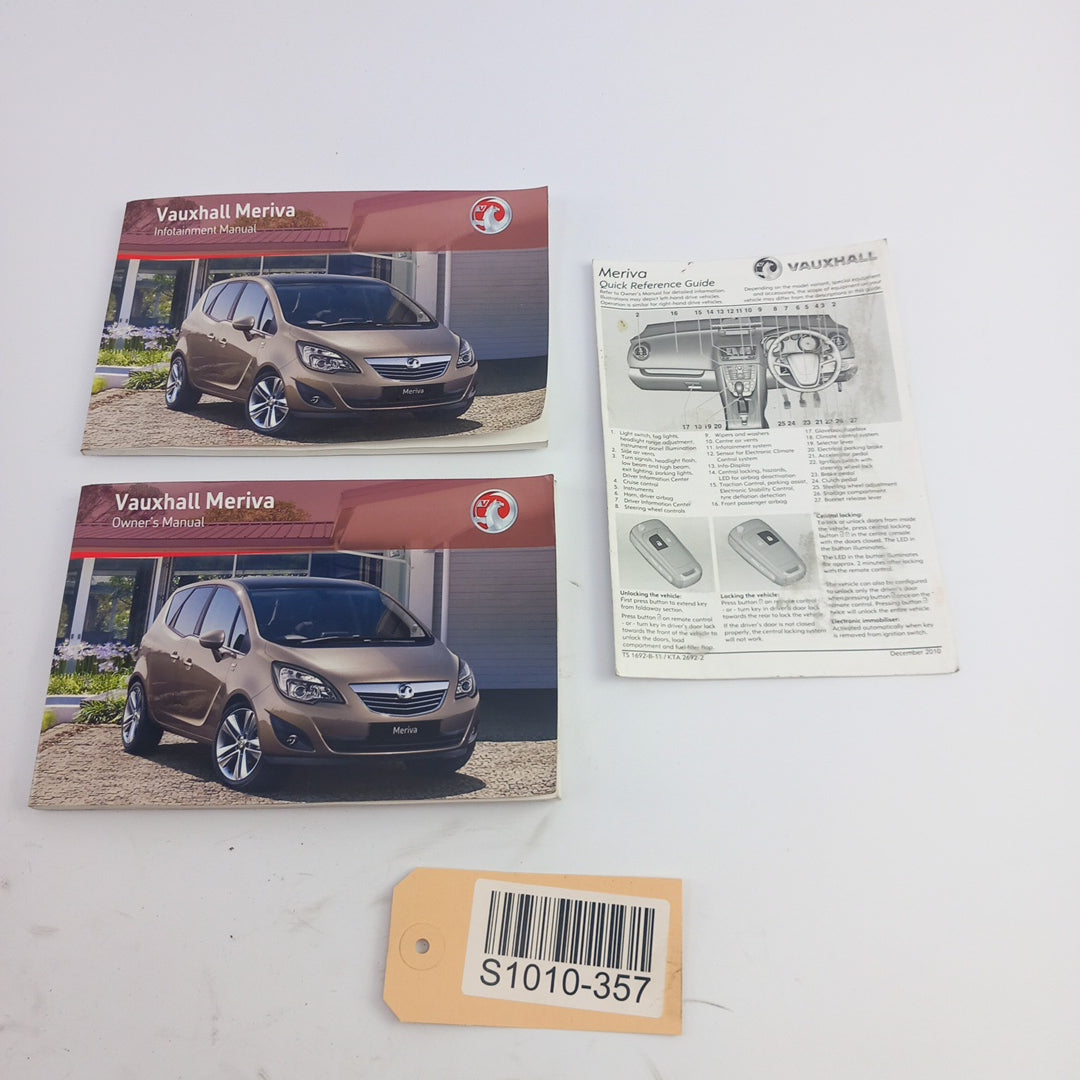 Книжка упътване Английски Vauxhall Opel Meriva B