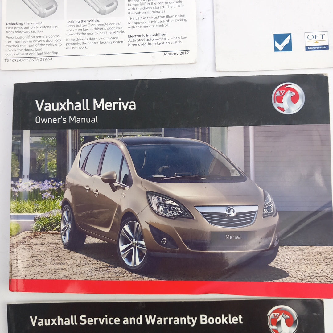 Книжка упътване Език: английски, Vauxhall Opel Meriva B