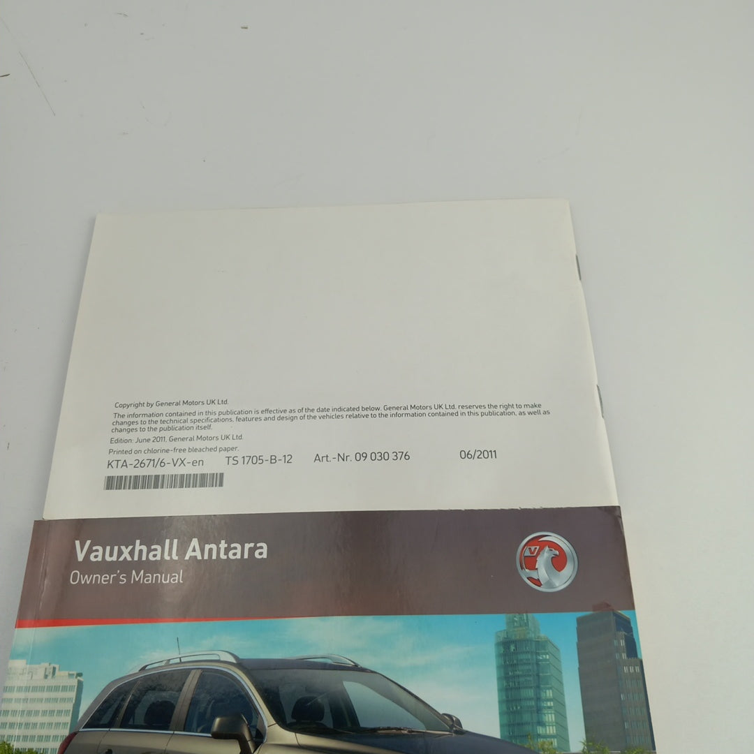 Книжка упътване Английски Vauxhall Opel Antara